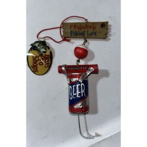 Bass Pro Shop Beer Hook Lure Theme Christmas Ornament